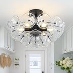 Modern K9 Crystal Drum Chandelier 5-Light Dimmable E14