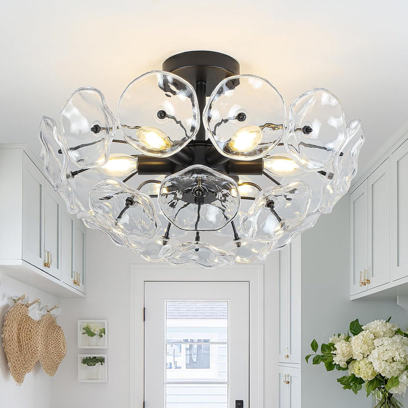 Modern K9 Crystal Drum Chandelier 5-Light Dimmable E14