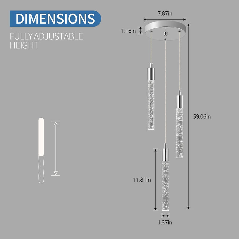 Modern Kitchen Island Pendant Light LED Mini Lamp