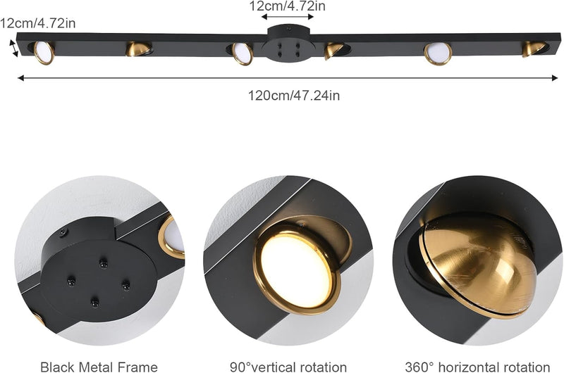 Modern Kitchen Lights Ceiling 123CM Flush LED Light