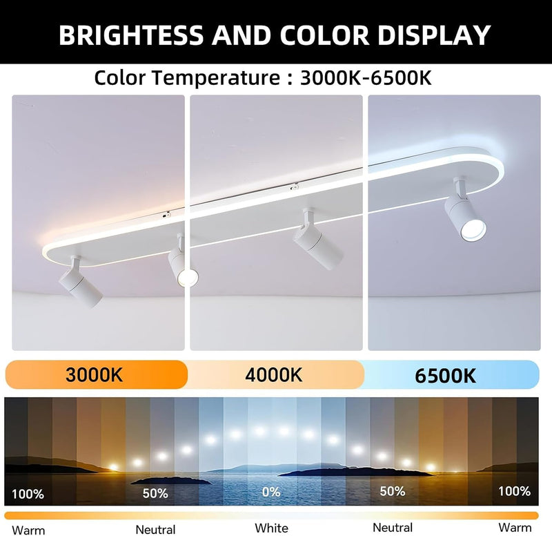 Modern Kitchen Lights Ceiling 123CM Flush LED Light