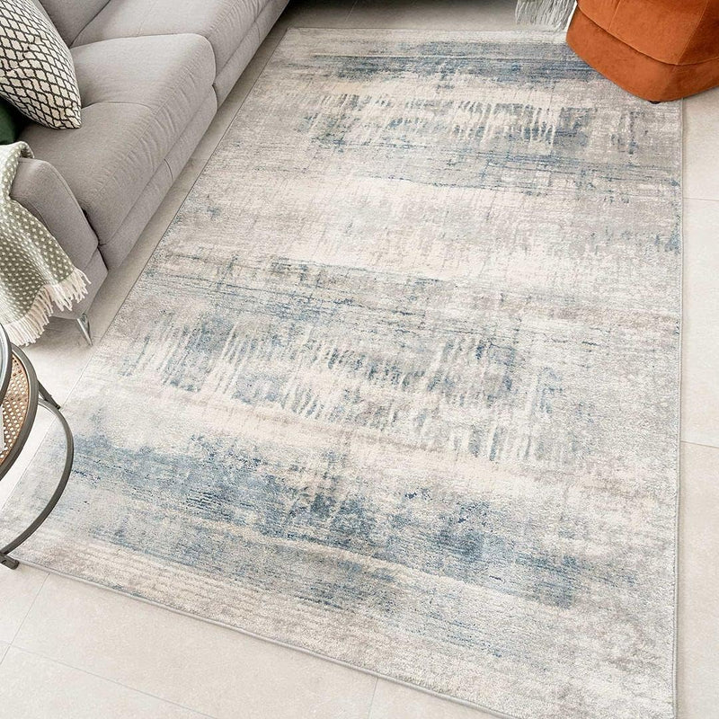Modern Large Designer Abstract Painterly Living Room Carpet