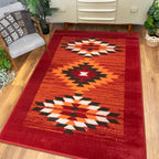 Modern Large Tribal Trellis Living Room Carpet Rug