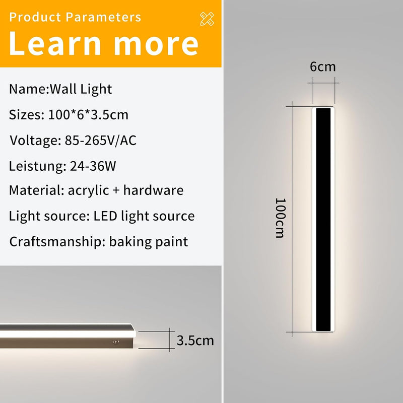 Modern LED Aluminium Wall Light