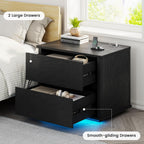 Modern LED Bedside Table with Charging Function
