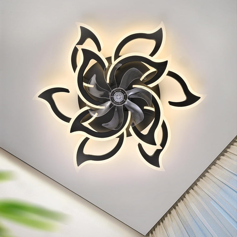 Modern LED Ceiling Fan Light with Remote 6