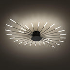 Modern LED Ceiling Light 28 Heads Golden Flush