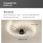 Modern LED Ceiling Light 28 Heads Golden Flush