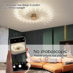Modern LED Ceiling Light 28 Heads Golden Flush