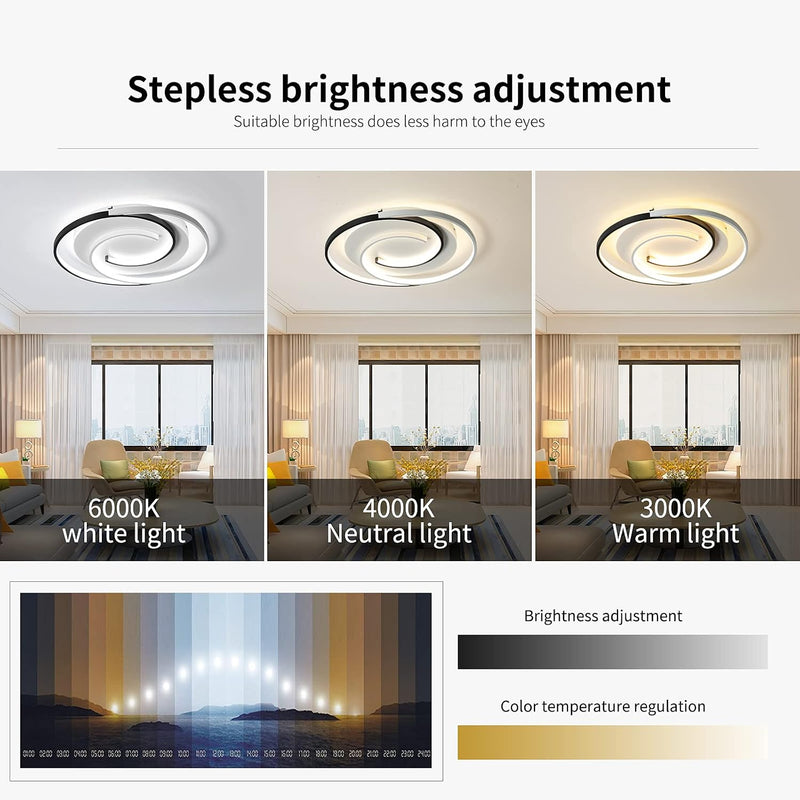 Modern LED Ceiling Light 36W 50CM with Remote