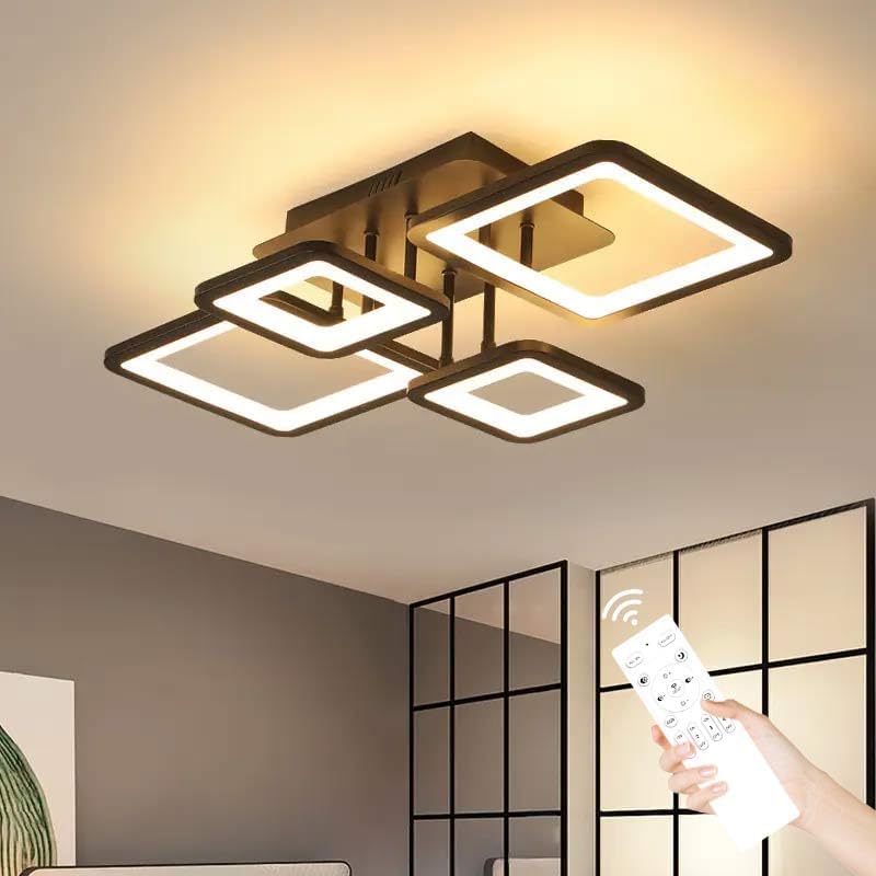 Modern LED Ceiling Light Dimmable 54W Flush Mount