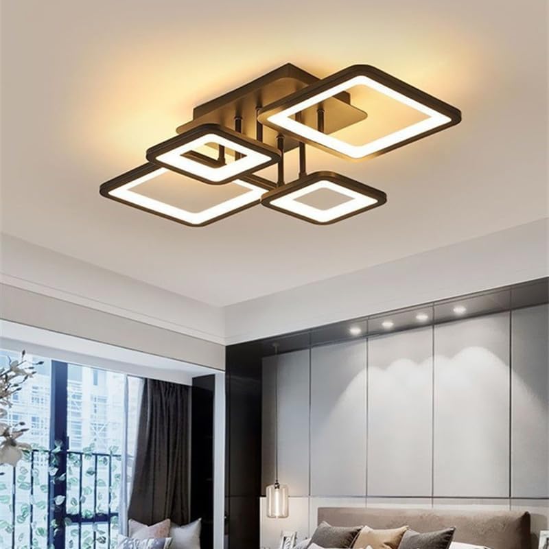 Modern LED Ceiling Light Dimmable 54W Flush Mount