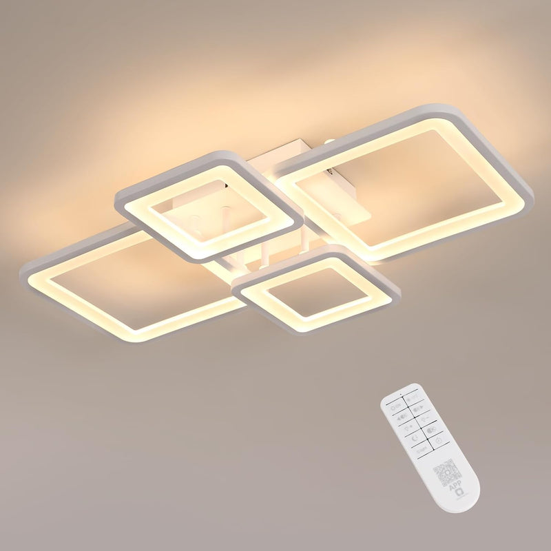 Modern LED Ceiling Light Dimmable 54W Flush Mount