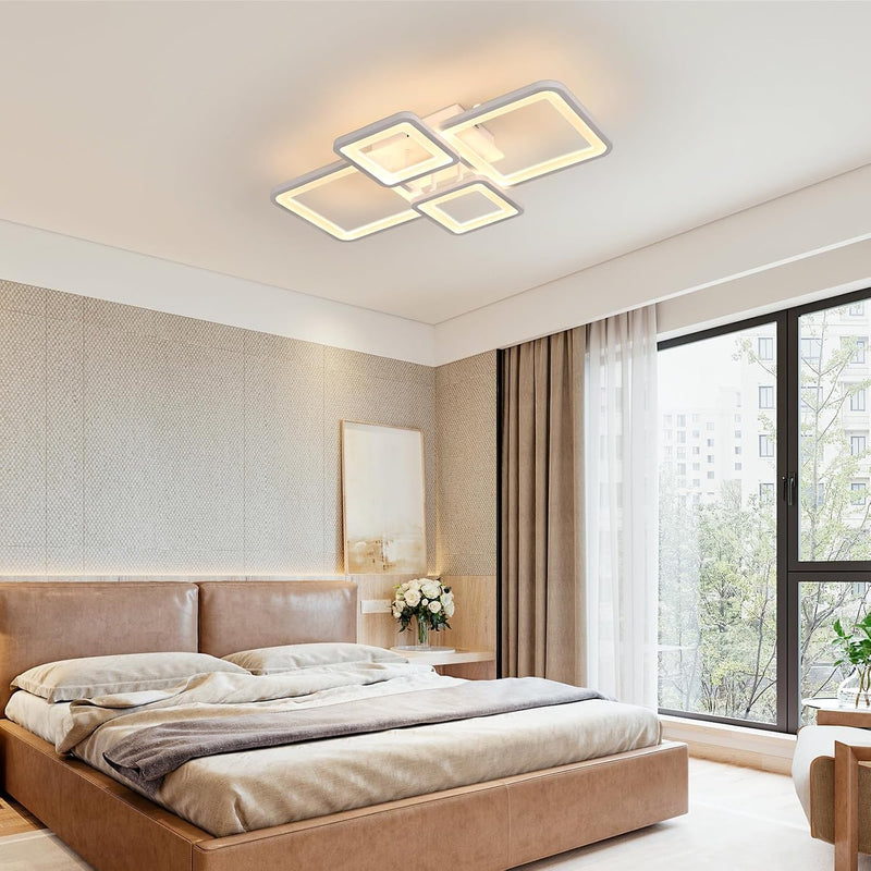 Modern LED Ceiling Light Dimmable 54W Flush Mount
