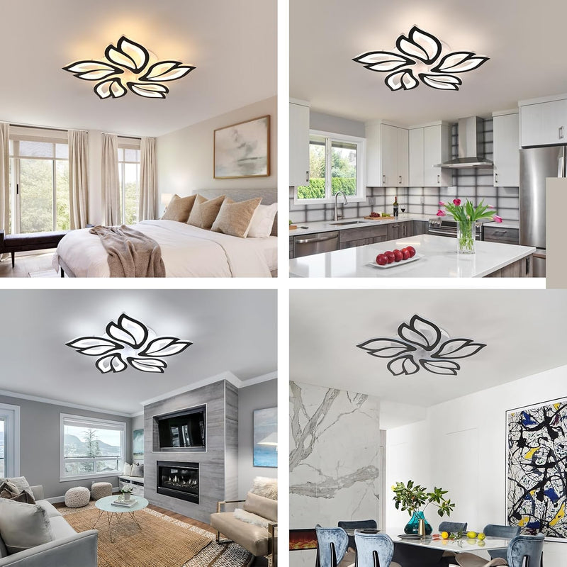 Modern LED Ceiling Light Dimmable 54W Flush Mount