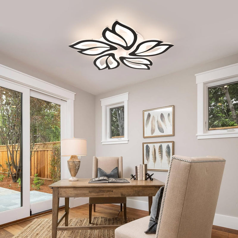Modern LED Ceiling Light Dimmable 54W Flush Mount