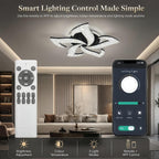 Modern LED Ceiling Light Dimmable 65W Lamp