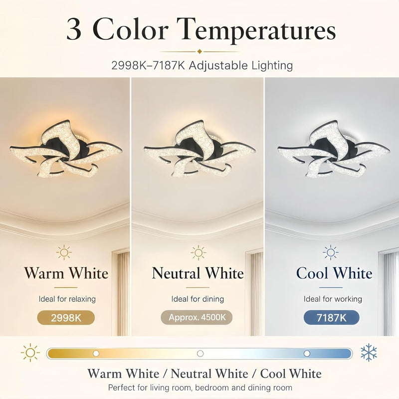 Modern LED Ceiling Light Dimmable 65W Lamp