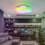 Modern LED Ceiling Light with Fan RGB Lights