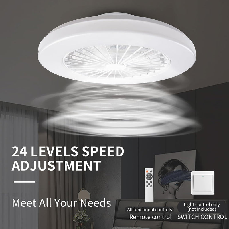 Modern LED Ceiling Light with Fan RGB Lights