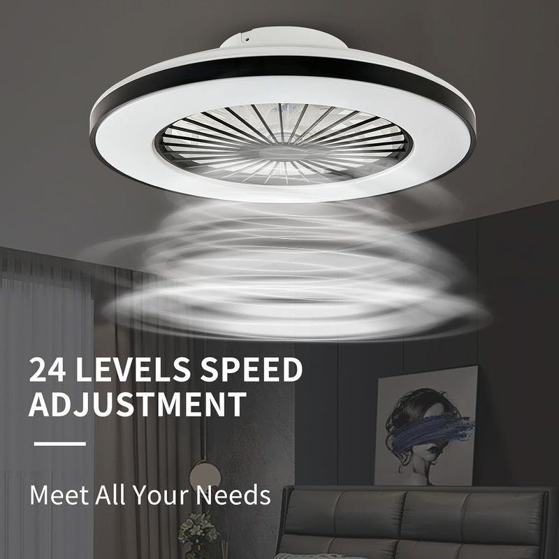Modern LED Ceiling Light with Fan RGB Lights