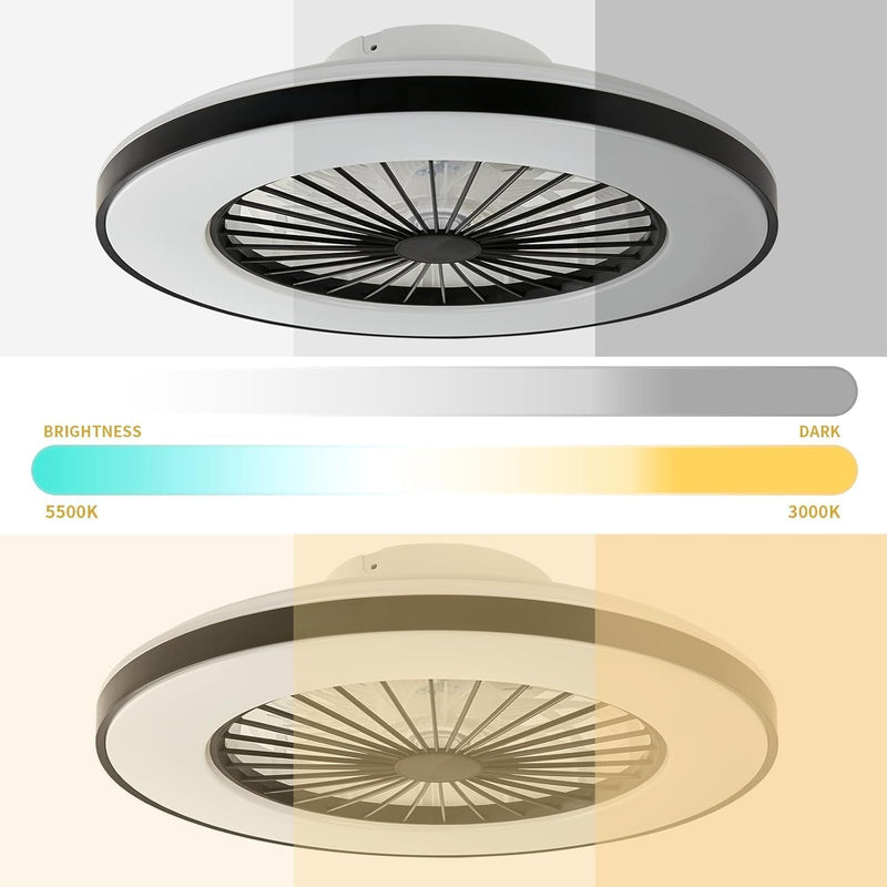 Modern LED Ceiling Light with Fan RGB Lights