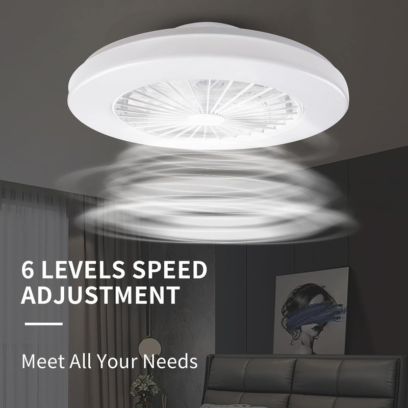Modern LED Ceiling Light with Fan RGB Lights