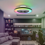 Modern LED Ceiling Light with Fan RGB Lights