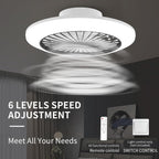 Modern LED Ceiling Light with Fan RGB Lights