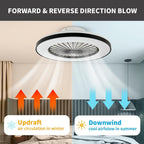 Modern LED Ceiling Light with Fan RGB Lights