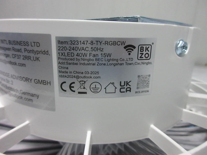 Modern LED Ceiling Light with Fan RGB Lights