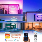 Modern LED Ceiling Light with Fan RGB Lights