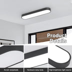 Linear Ceiling Light 40W Modern LED Close