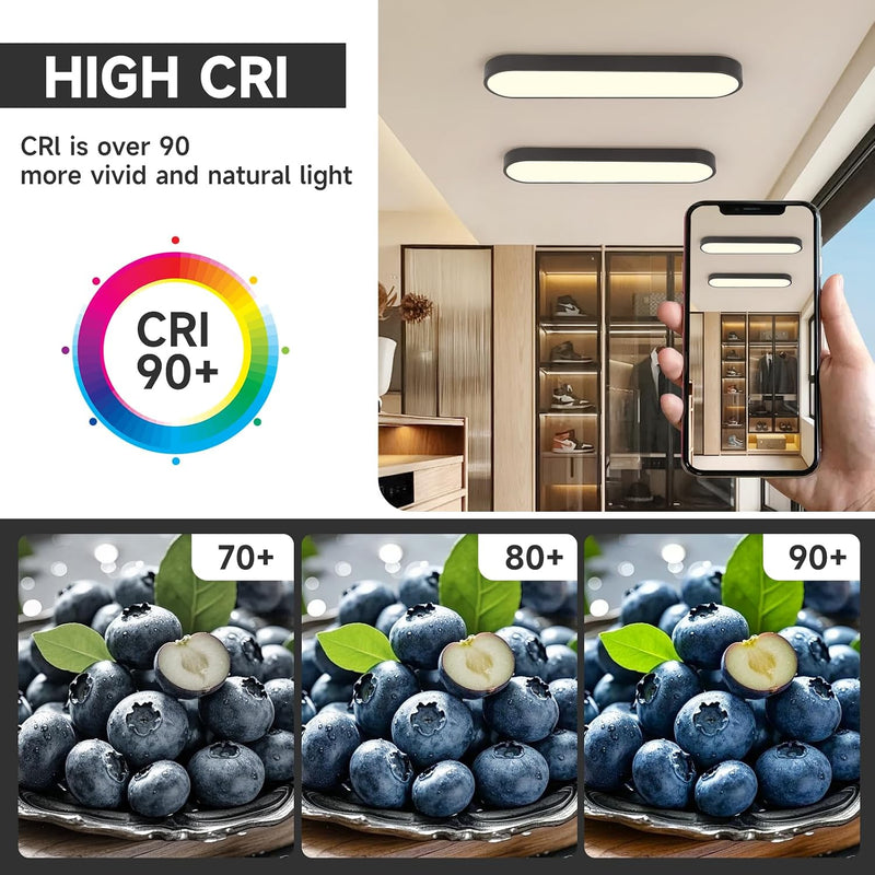 Linear Ceiling Light 40W Modern LED Close