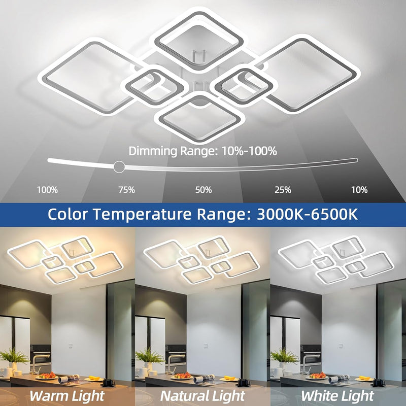 Modern LED Ceiling Lights Flush Mount 48W Light