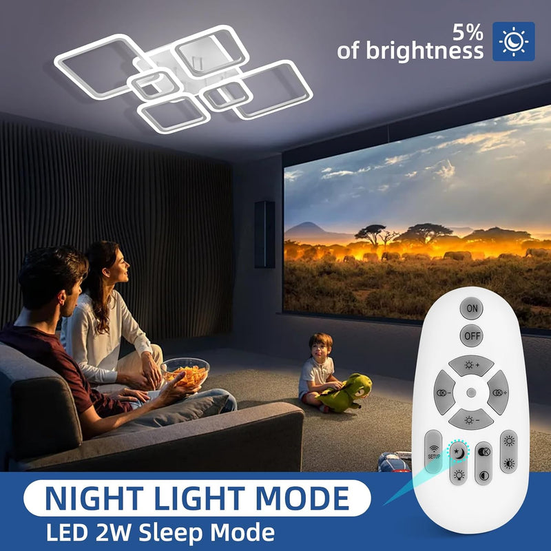 Modern LED Ceiling Lights Flush Mount 48W Light