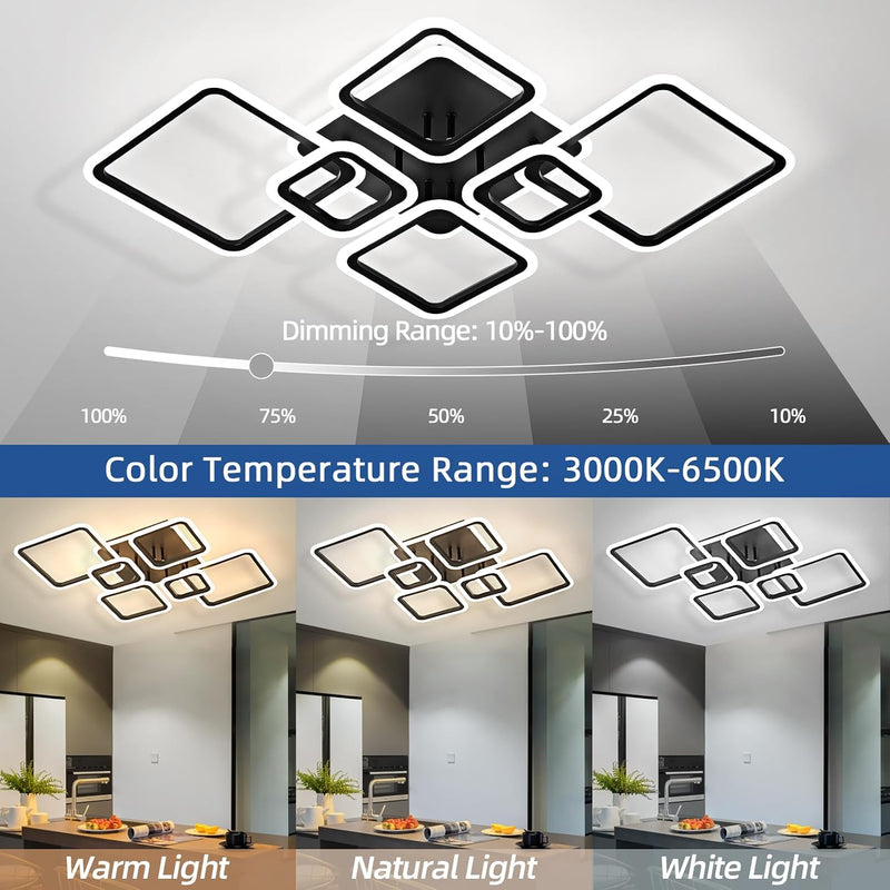Modern LED Ceiling Lights Flush Mount 48W Light