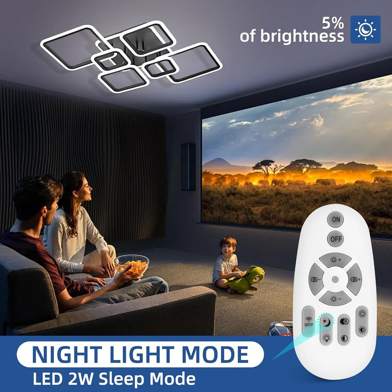 Modern LED Ceiling Lights Flush Mount 48W Light