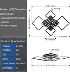 Modern LED Ceiling Lights Flush Mount 48W Light