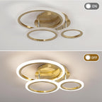 Modern LED Dimmable Ceiling Light 3 Circle Lights