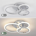 Modern LED Dimmable Ceiling Light 3 Circle Lights