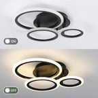Modern LED Dimmable Ceiling Light 3 Circle Lights