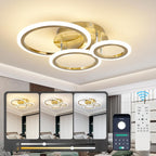Modern LED Dimmable Ceiling Light 3 Circle Lights