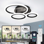 Modern LED Dimmable Ceiling Light 3 Circle Lights