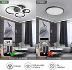 Modern LED Dimmable Ceiling Light 3 Circle Lights