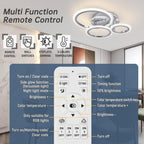 Modern LED Dimmable Ceiling Light 3 Circle Lights