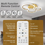 Modern LED Dimmable Ceiling Light 3 Circle Lights