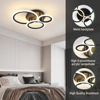 Modern LED Dimmable Ceiling Light 3 Circle Lights