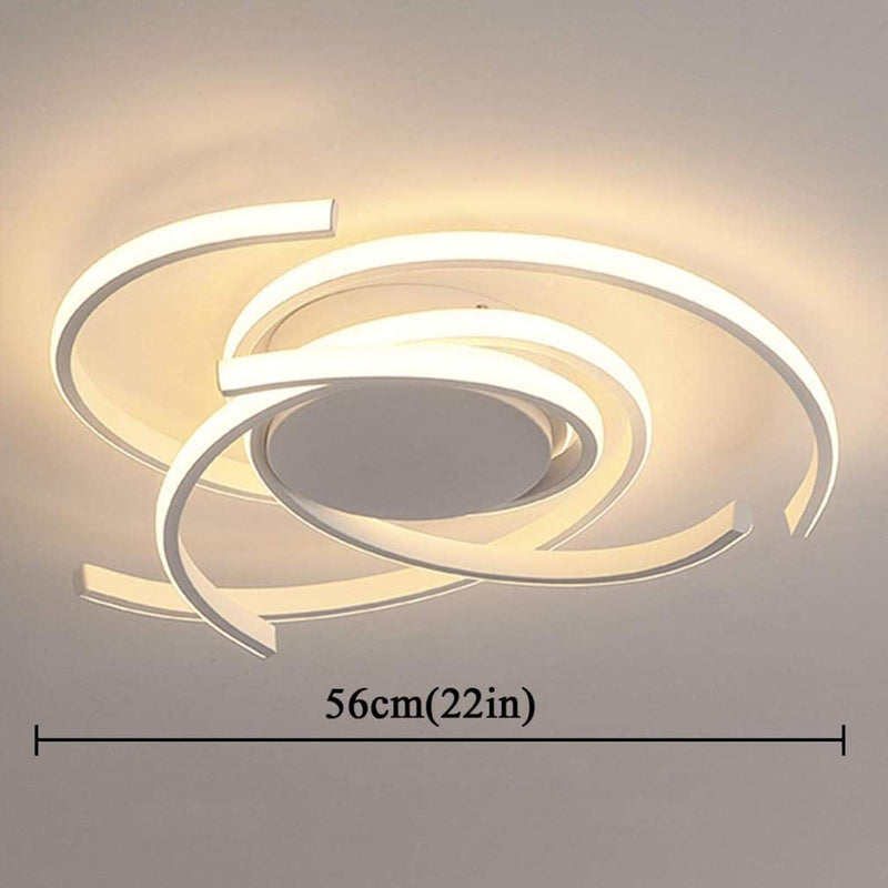 Modern LED Dimmable Ceiling Light with Remote Control
