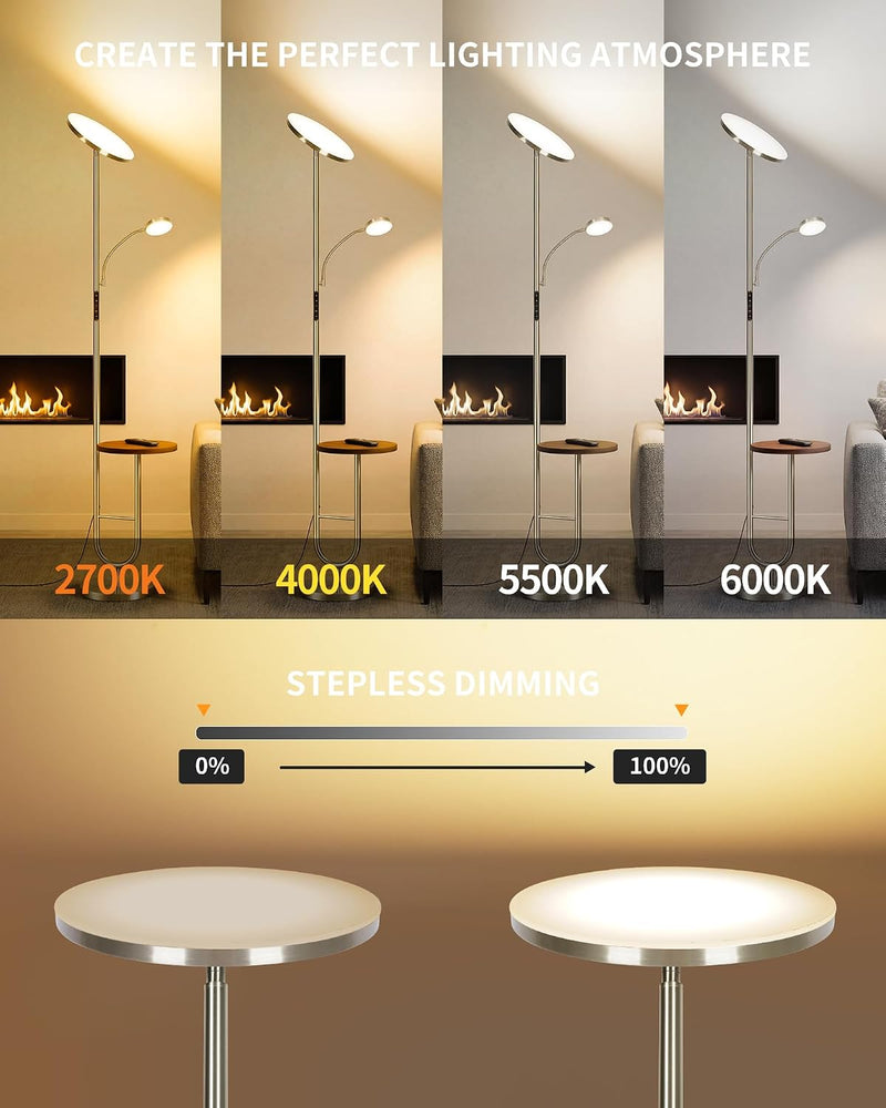 Modern LED Floor Lamp for Living Room 36W